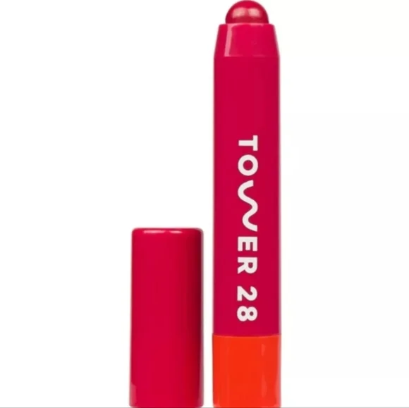 Tower 28 Beauty JuiceBalm Vegan Tinted Lip Balm In Shade Drink - New In Box - Picture 2 of 12